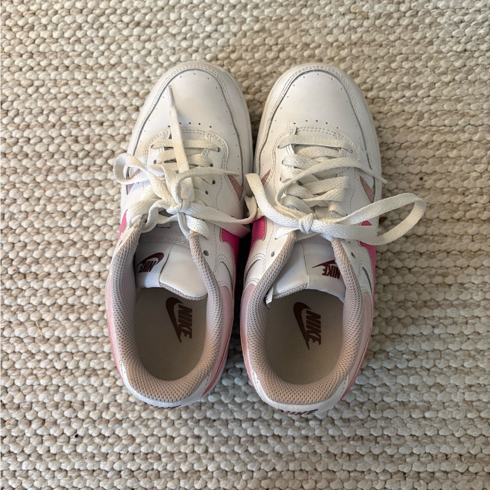 Nike White and Pink Athletic Shoes